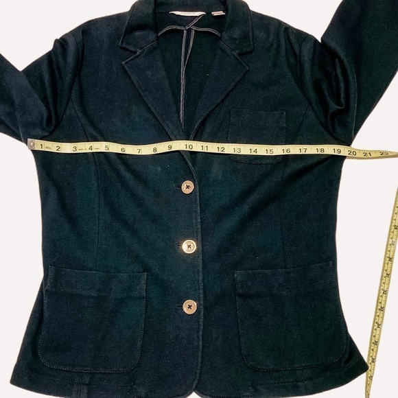 LIZ Claiborne Black 3-Button Blazer Jacket Medium - Picture 7 of 14